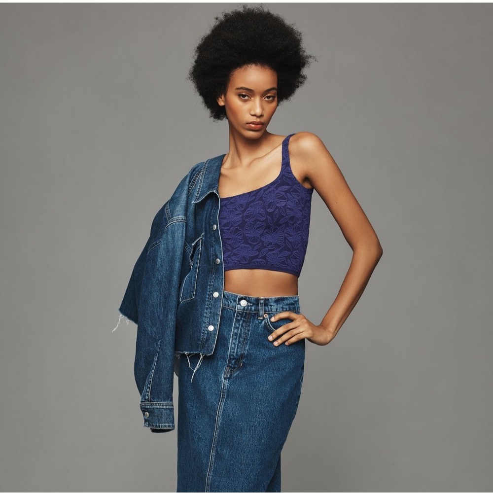 Anthropologie seamless textured tank